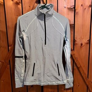 Lululemon Striped Half-Zip Pullover Running Top